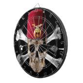 Krimpende Masonic Skull en Botten met Fez Dartbord (Voorkant Rechts)