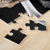 Krimpende Masonic Skull en Botten met Fez Legpuzzel (Zijkant)