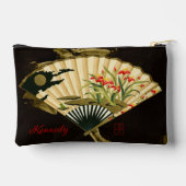 Krimpende oosterse ventilator met Floral Design Etui (Achterkant)