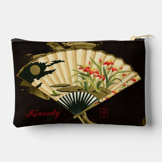 Krimpende oosterse ventilator met Floral Design Etui (Achterkant)