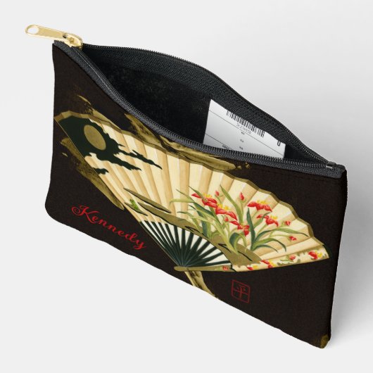 Krimpende oosterse ventilator met Floral Design Etui (Open)