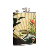 Krimpende oosterse ventilator met Floral Design Heupfles (Rechts)