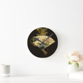 Krimpende oosterse ventilator met Floral Design Ronde Klok (Huis)