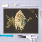 Krimpende oosterse ventilator met Floral Design Tissuepapier (Craft)