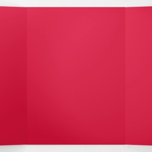 Krimrood & Gouden drievoudige uitnodigingskaart – Drieluik Uitnodiging (Binnenkant midden)