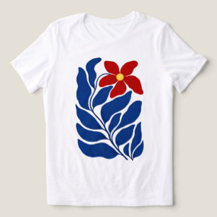 Krimson Bloom Dames Abstracte Bloemen T‑Shirt Tri-Blend Shirt