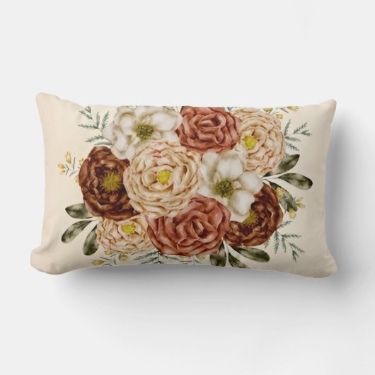 Krimson Bloom formaat 13x21  Hout  Kussen (Voorkant)