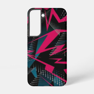 Krimson Breuk Abstracte Rode Energiesplinters Samsung Galaxy Hoesje