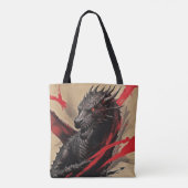 Krimson Dragon Power Tote Bag (Achterkant)