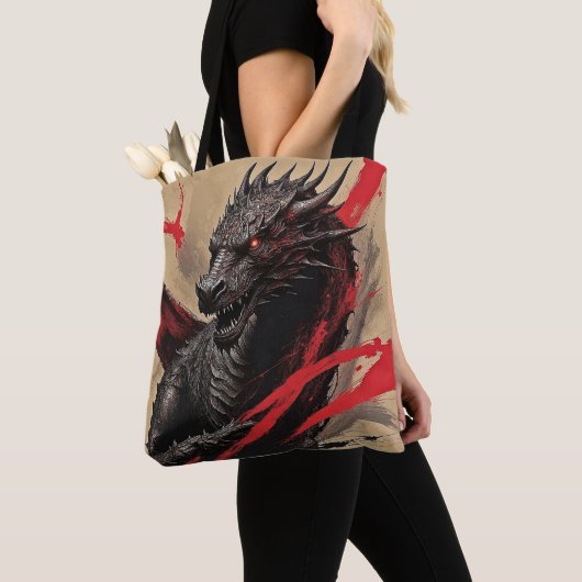 Krimson Dragon Power Tote Bag (Dichtbij)