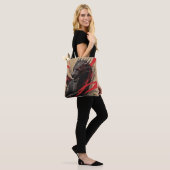 Krimson Dragon Power Tote Bag (Op model)