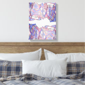 Krimson Flow Geometrische Abstracte Wanddecoratie (Insitu (Slaapkamer))