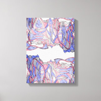 Krimson Flow Geometrische Abstracte Wanddecoratie