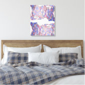 Krimson Flow Geometrische Abstracte Wanddecoratie (Insitu (Slaapkamer))