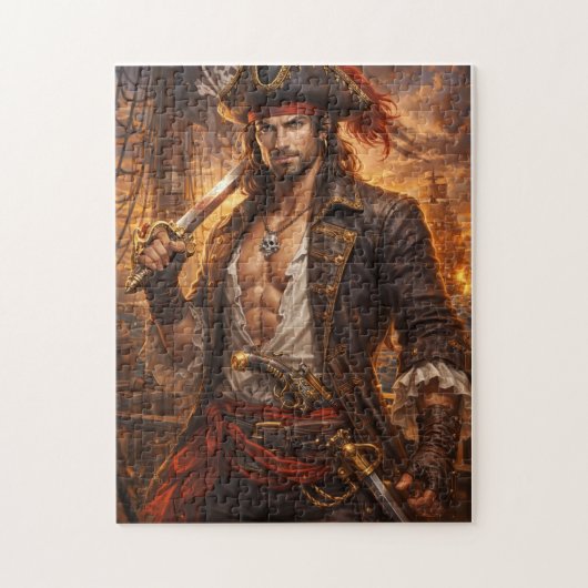 Krimson Getijde Piraat Koning Legpuzzel (Verticaal)