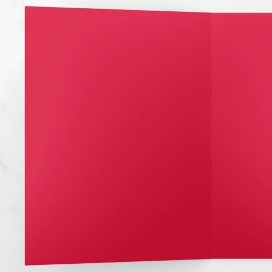 Krimson & Goud drievoudige uitnodigingskaart – Aan Drieluik Uitnodiging (Binnenzijde eerst)