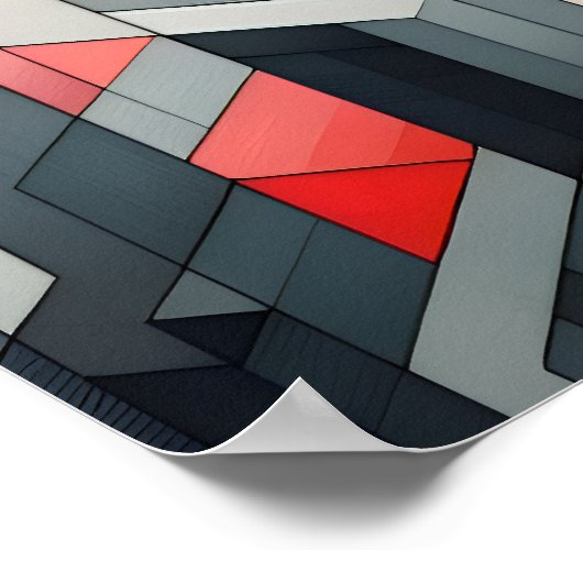 Krimson Gridscape Poster (Hoek)