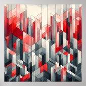 Krimson Gridscape Poster (Voorkant)