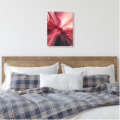 Krimson Lightwave Fractale Kunst Canvas Afdruk (Insitu (Slaapkamer))