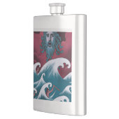 Krimson Neptunus Olie Schilderij Flacon (Links)