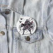 Krimson Ninja Phone Hoes Ronde Button 7,6 Cm (In situ)