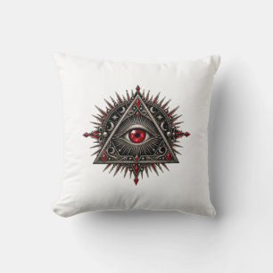 Krimson Obsidiaan Oog Worp Kussen