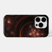 Krimson Sterrenlicht Omringt Abstracte Kosmische K iPhone Hoesje (Achterkant horizontaal)