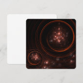 Krimson Sterrenlicht Omringt Abstracte Kosmische K Kaart (Voorkant / Achterkant)