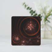 Krimson Sterrenlicht Omringt Abstracte Kosmische K Kaart (Staand voorkant)