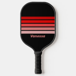 Krimson verbleekt over strepen met naam pickleball paddle