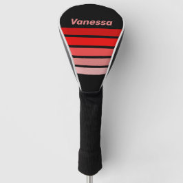 Krimson vervaagt over strepen met naam golfheadcover