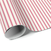 Krimsonen lint streep cadeaupapier (Rol Hoek)