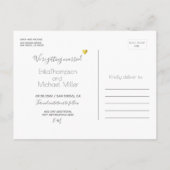 kring van harten van de liefde met als doel de bru aankondigingskaart (Achterkant)