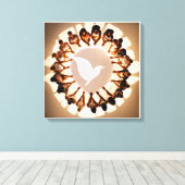 Kring van het Heilig Hart Canvas Afdruk (Insitu (Houten vloer))