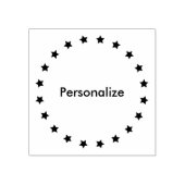 Kring van sterren rubberstempel (Afrduk)