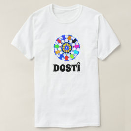 kring van vrienden die handen vasthoudt. vriendsch t-shirt