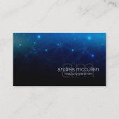 Kringen Monogram Programmeur Technisch Ingenieur Visitekaartje (Voorkant)