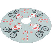 Kringend kerstdecor geborsteld polyesterboomblaasj kerstboom rok (Gekanteld)