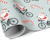 Kringend kerstpapier voor fietsfeestdagen cadeaupapier (Rol Hoek)