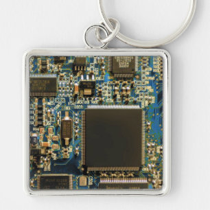 Kringkaart voor computerharde schijven - blauw sleutelhanger
