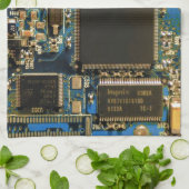 Kringkaart voor computerharde schijven - blauw theedoek (Gevouwen)