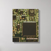 Kringkaart voor computerharde schijven - groen canvas afdruk (Voorkant)