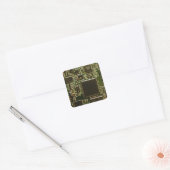 Kringkaart voor computerharde schijven - groen vierkante sticker (Envelop)