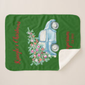 Kringle's Kerst Emporium Sherpa Deken (Voorkant (horizontaal))