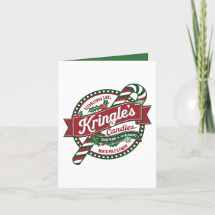 Kringles snoep bedrijf Kerst aanpasbaar Feestdagen Kaart