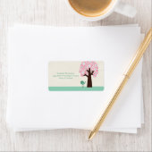 Kringloop- en vogeladreslabel etiket (Insitu)