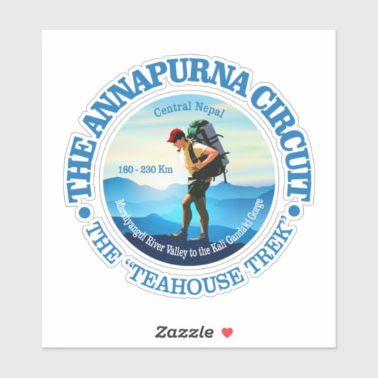 Kringloop van Annapurna (Hiker C) Sticker (Vel)