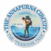 Kringloop van Annapurna (Hiker C) Sticker (Voorkant)