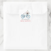 Kringloopbibliotheeklabel Vierkante Sticker (Tas)