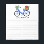 Kringloopkerstwinkellijst - AANGEPASTE feestdag Notitieblok<br><div class="desc">Maak uw boodschappenlijstjes stijlvol met deze aanpasbare boodschappen voor boodschappen,  maaltijdplanning of een aanpasbare laptop. Pas tekst aan of voeg deze toe aan uw behoeften. Houd of schrap ook de lijnen. Bekijk mijn winkel voor meer groottes en stijlen!</div>